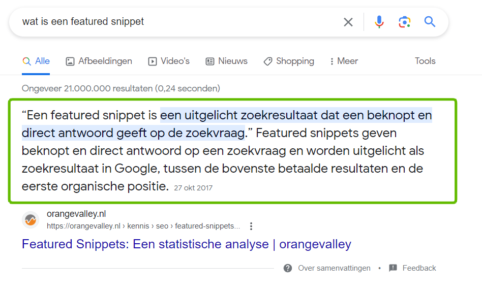 Featured Snippet